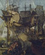 unknow artist Battle wide Trafalgar oil painting on canvas